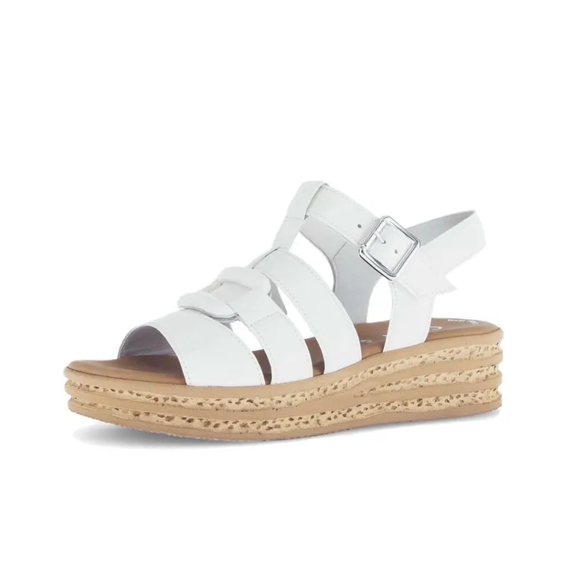 Gabor Fashion Roman Sandals 4.5cm Women's White-2