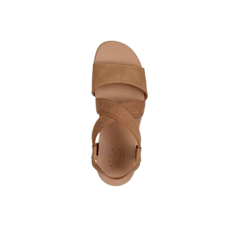 Skechers BOBS Desert Kiss One Strap Sandals Women's Brown-3