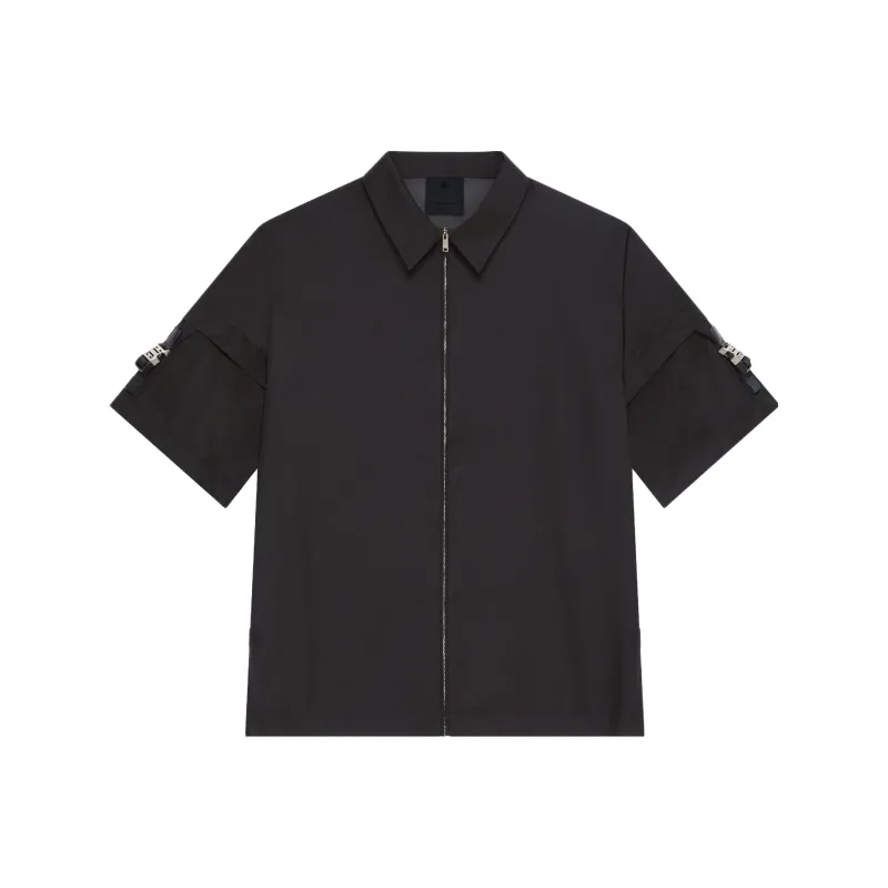 Givenchy Boxy Fit Zipped Shirt-0