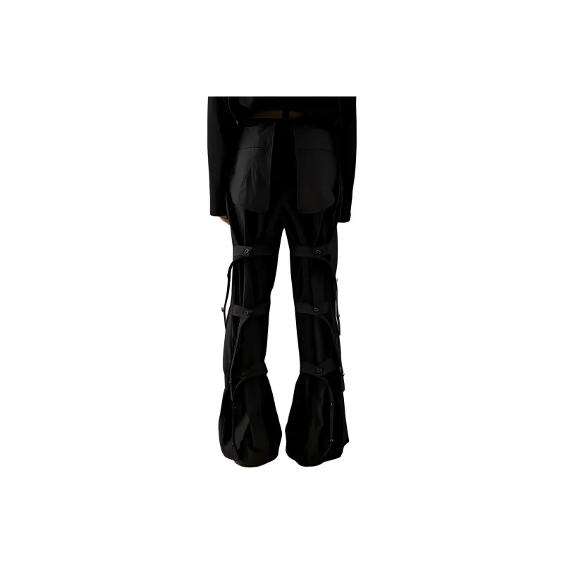 Professor.E FW23 Cargo Pants Women's Black-1