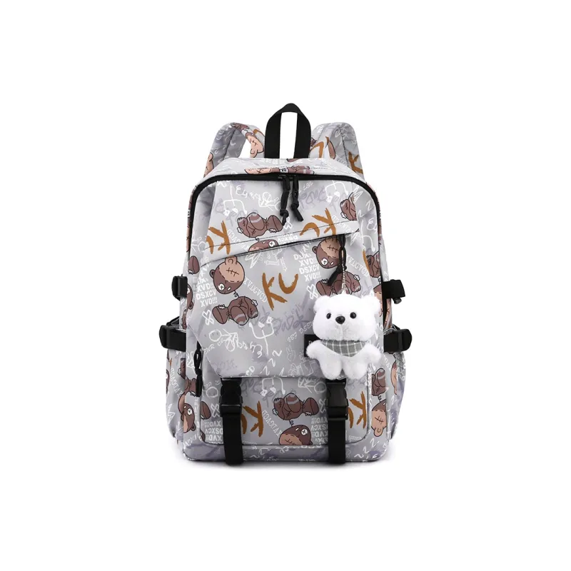 SUN EARTH &U Nylon Fabric Backpack Unisex Multicolor-6