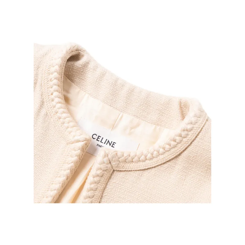 CELINE Crewneck Long-Sleeved Jacket-4