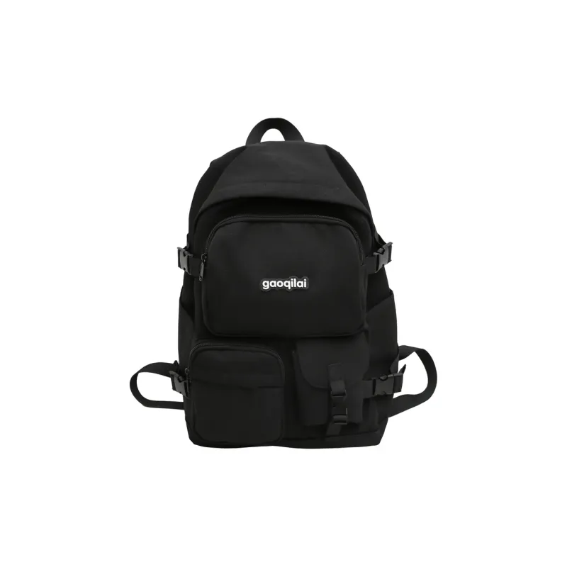 SEVENMOONS Nylon Backpack Unisex White/Black/Red/Purple-3