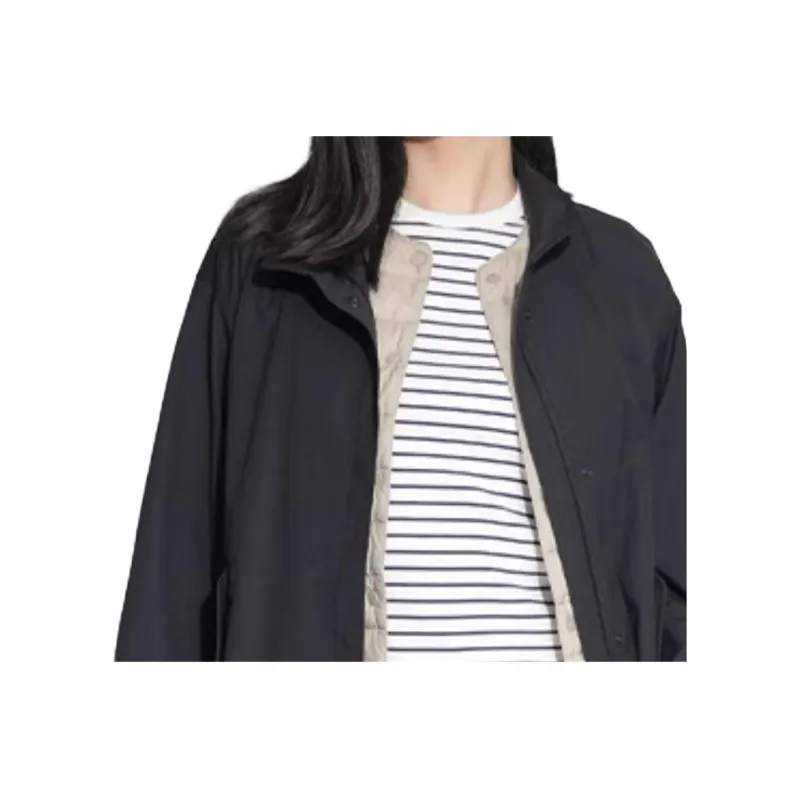UNIQLO Trench Coat Women's Black-3