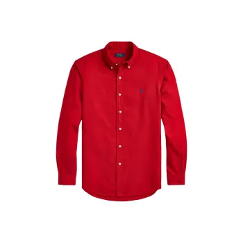 Polo Ralph Lauren Logo Embroidered Curved Hem Shirt