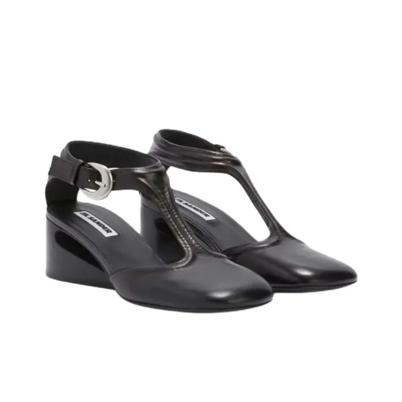 JIL SANDER Irregular Heel High Heels Women's Black-2