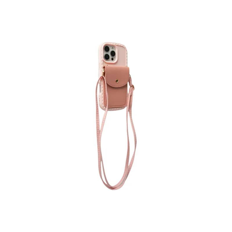 Sopi TPU Material Coin Purse With Crossbody Strap Phone Cases Compatible With IPhone 16/15 Pro Max/Apple 13/14 Pro/Max-4