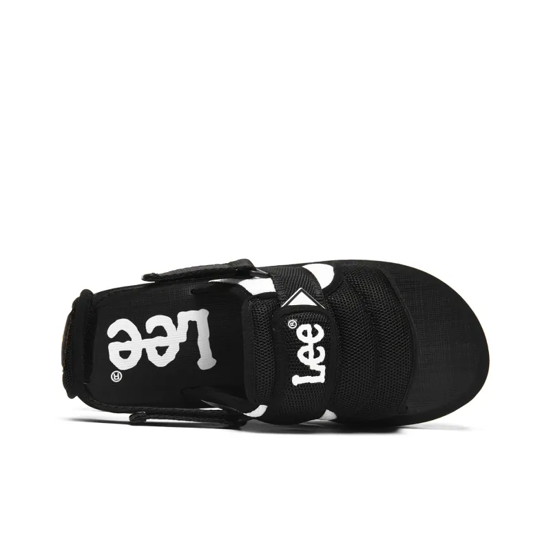 Lee Minimalist Style Fashion, Casual And Versatile Beach Sandals Men's Black White-3