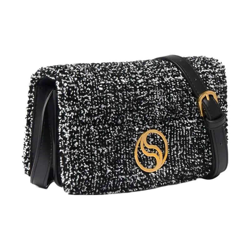 Stella McCartney S Wave Polyester Wallet Women's Black-1