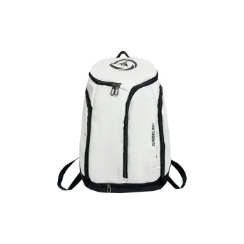 Yalu Nylon Backpack Unisex White/Dark Gray/Black