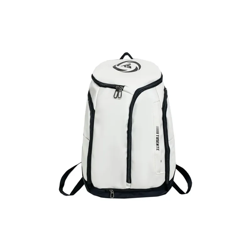 Yalu Nylon Backpack Unisex White/Dark Gray/Black-0
