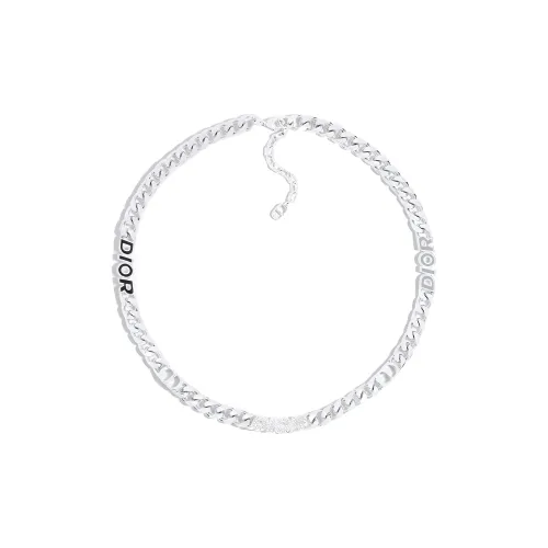 DIOR Brass Necklaces Men's Silver