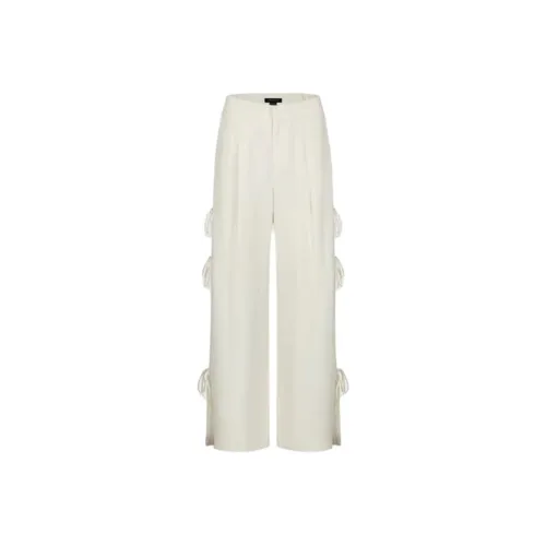 URBAN REVIVO Casual Pants Women's Ecru