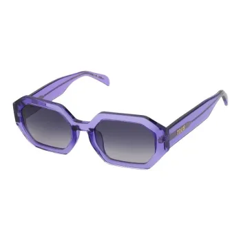 TAOSIXIONG Acetate Irregular Shape Sunglasses Women's Purple