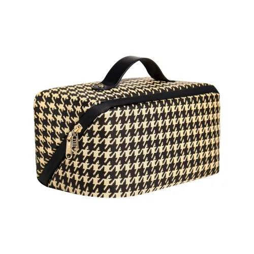 Tong Tong Rabbit PU Makeup Bag Regular Women's Black Brown/Pink
