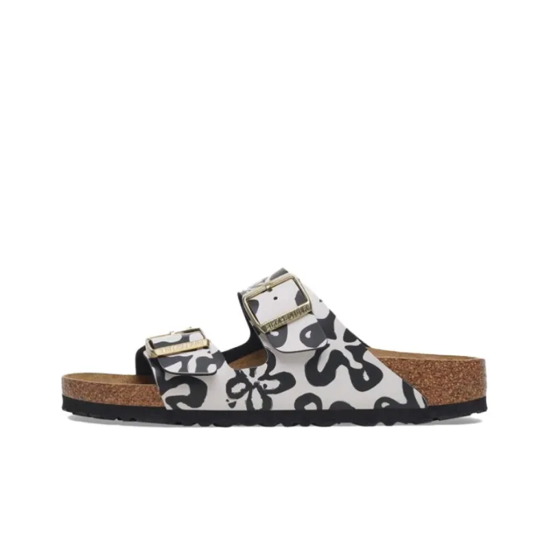 Birkenstock EVA Abrasion Resistant Slide Slippers Women's Black White-0