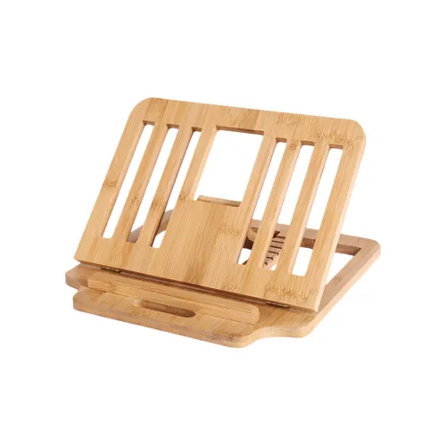 LUCK OU Tablet Stands Desktop Stand Height Increasing Heat Dissipation Rack Solid Wood Foldable Portable Ipd Mini Stand