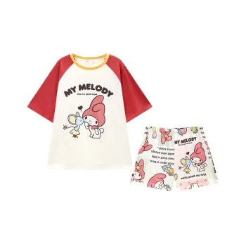 GUKOO x Sanrio/ Melodi Pajama Set Women's Pearl White