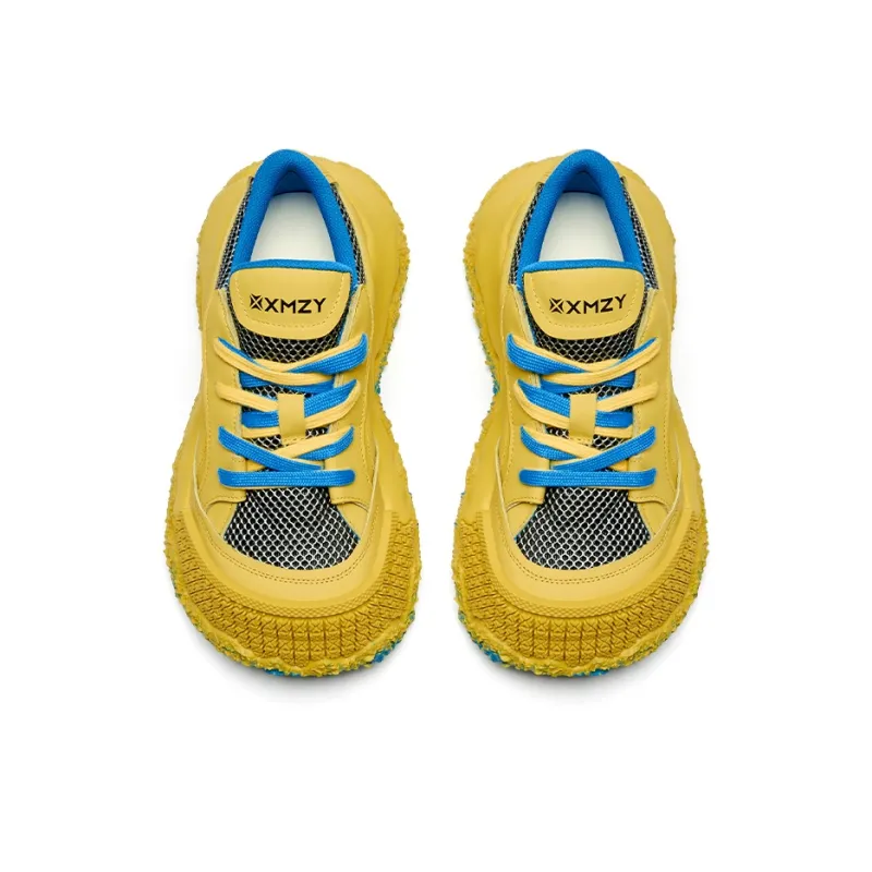 XMZY Wandering Moon Series Abrasion Resistant Moisture Wicking Height Increasing Low Top Chunky Sneakers Unisex-7