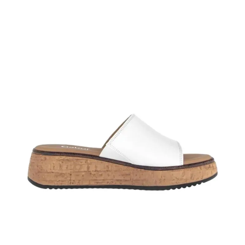 Gabor Abrasion Resistant Slide Slippers Women's White-1