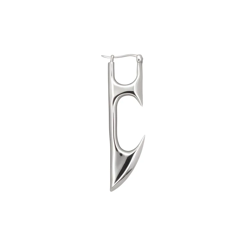 KOOGIS S925 Silver Earrings Men's Silver Gold-3