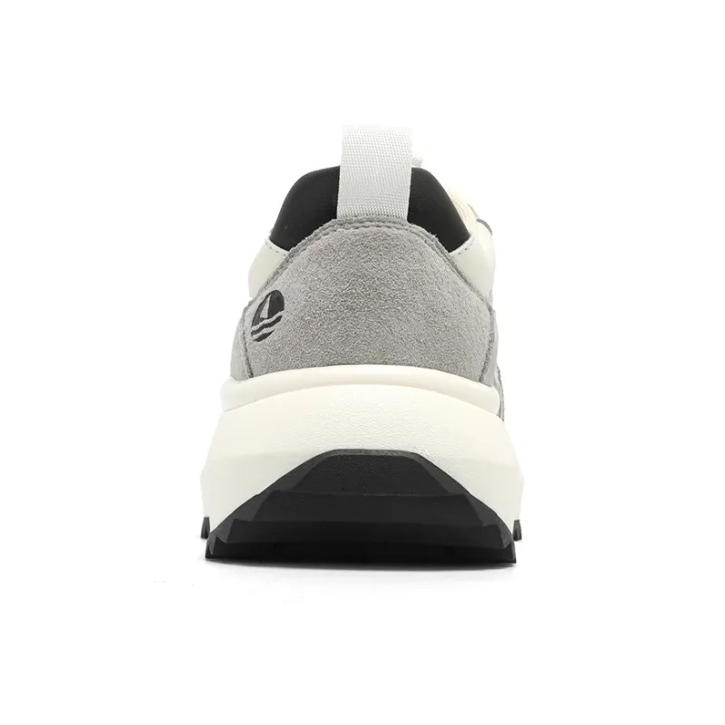 NAVIGARE Small Sailboats Height Increasing Low Top Casual Shoes Women's Light Gray White-4