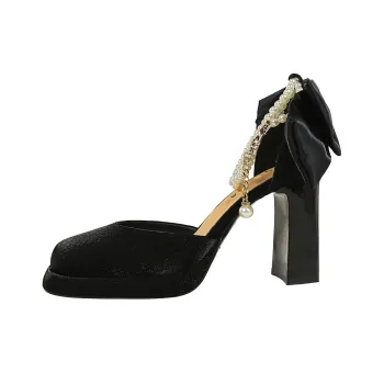 QITUMAUL Chunky Heel High Heels Women's