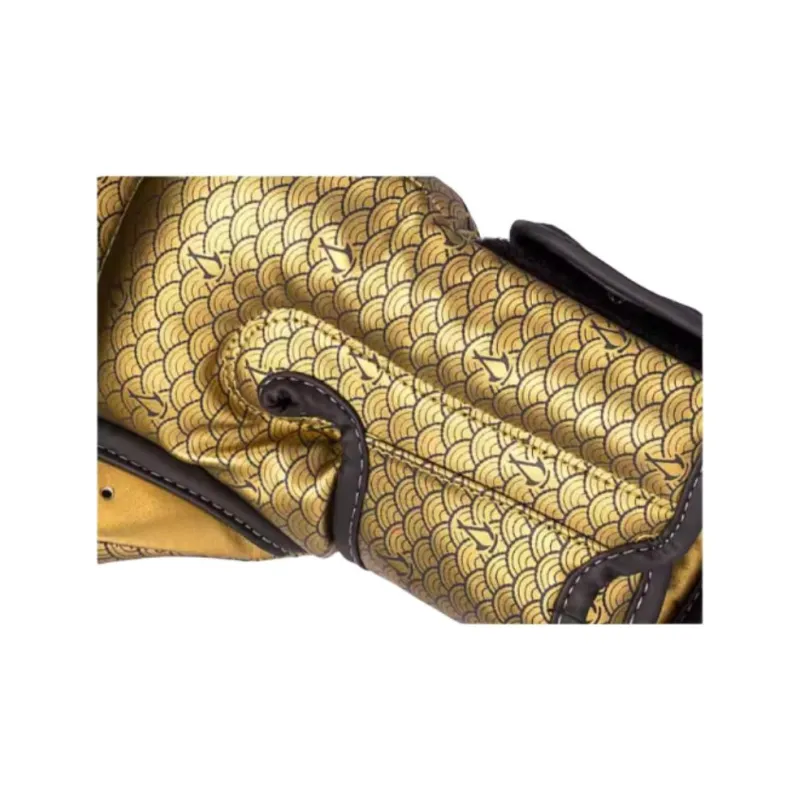 VENUM Boxing Gloves PU Leather Unisex Black/Gold Color-2