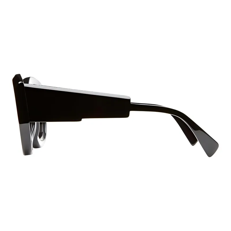 KUBORAUM Acetate Square Sunglasses Women's Black-2