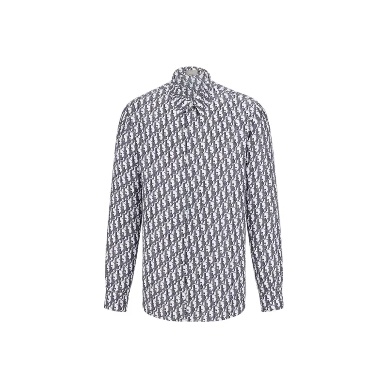 DIOR SS25 Summer Men's Clothing Collection Shirt Men's Blue White-0