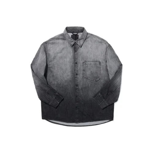 ABLE JEANS Shirt Men's Meteorite Gray