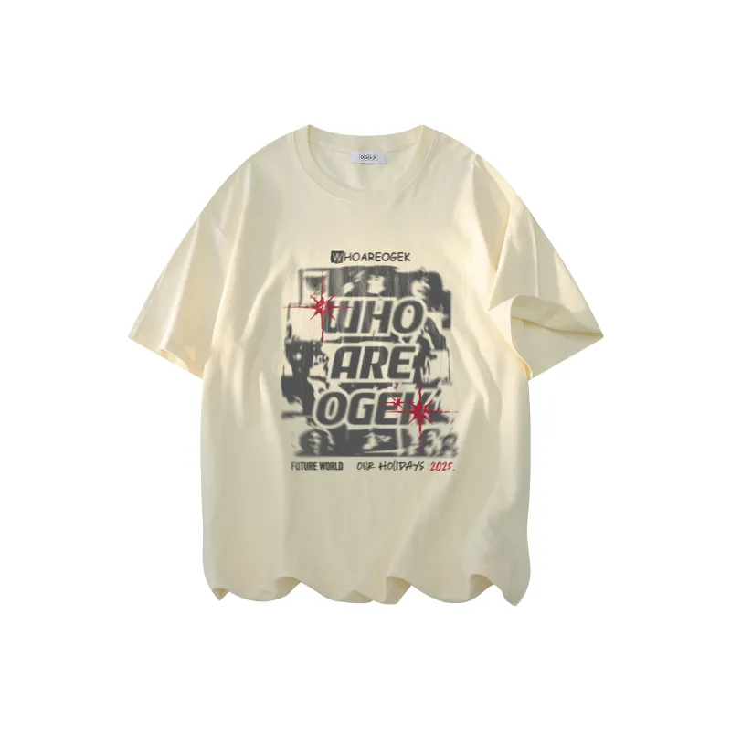 OGEK T Shirt Unisex White Comes With Random Print Top-14