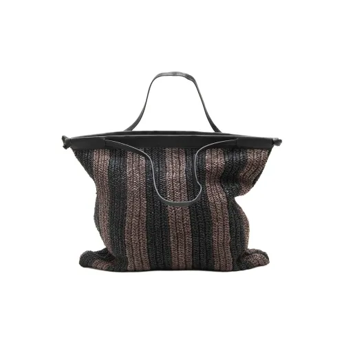ALYSI Raffia Handbag Tubas Women's Chocolate