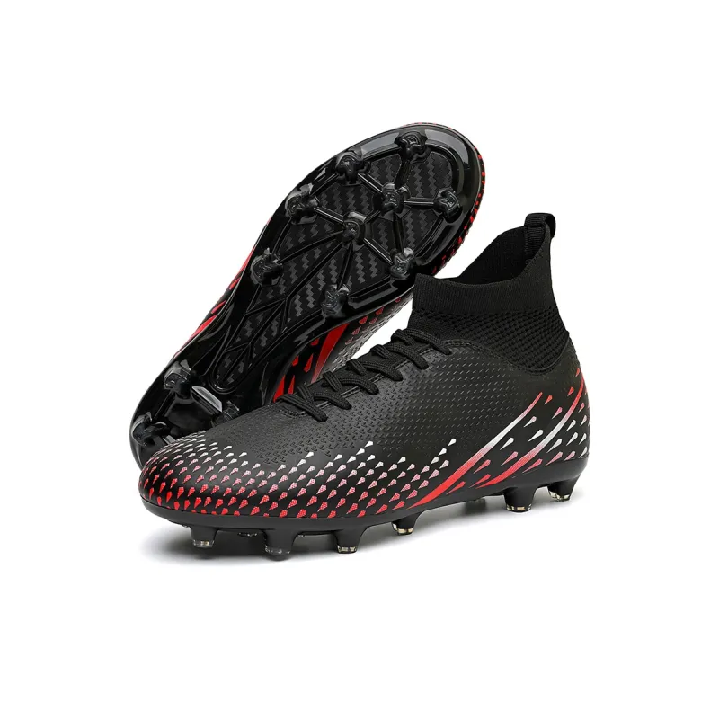 QIUTEXIONG Soft Ground, Artificial Ground, Natural Ground Anti Slip Wear Resistant Soccer Shoes Unisex-12