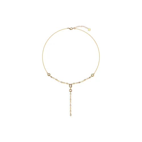 BOONEE ALUS Gold Plated Copper Synthetic Cubic Zirconia Necklaces Women's