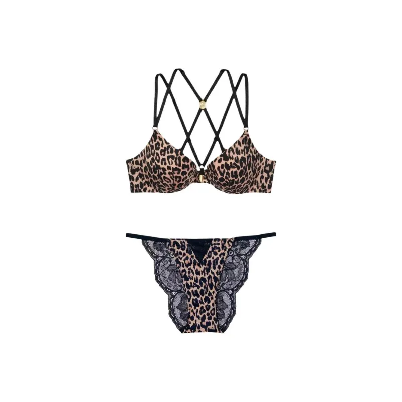Victoria's Secret Underwear Set Women's Leopard Print-0