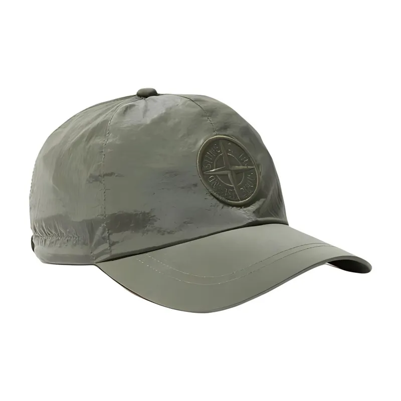 STONE ISLAND Metal Baseball Caps Unisex Green-1