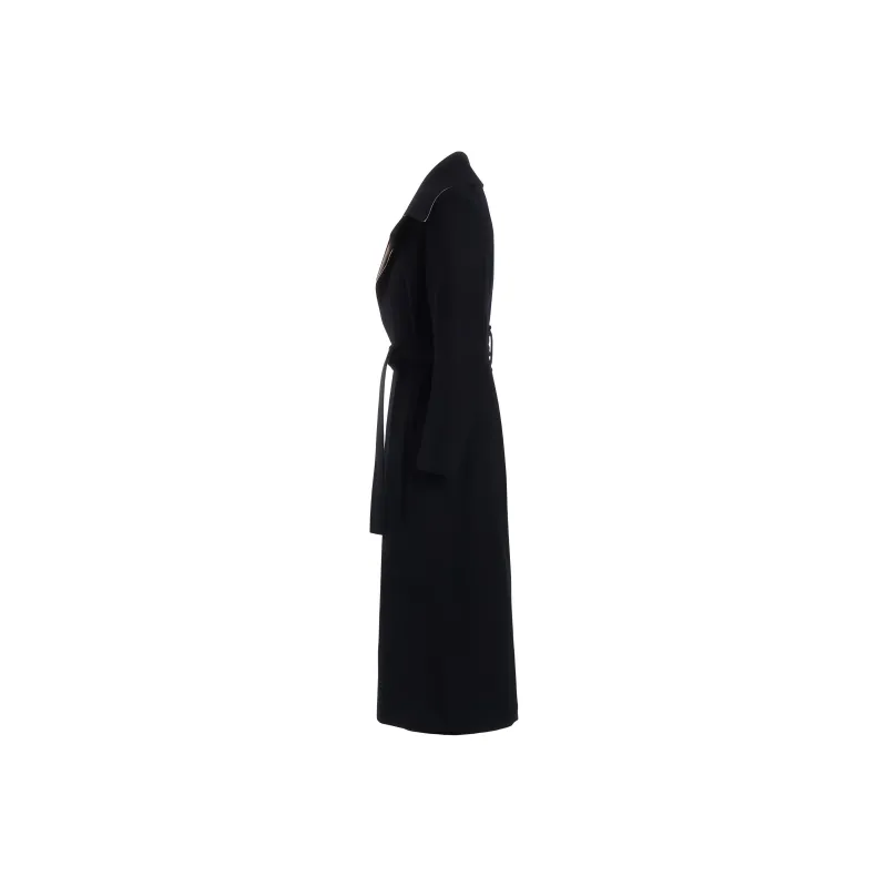 Yohji Yamamoto Femme SS25 Coats Women's Marine Blue-2