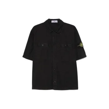 STONE ISLAND Compass Patch Short Sleeved Shirt