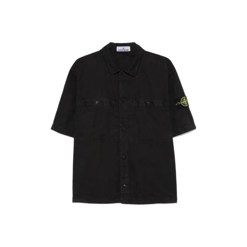 STONE ISLAND Compass Patch Short Sleeved Shirt-0