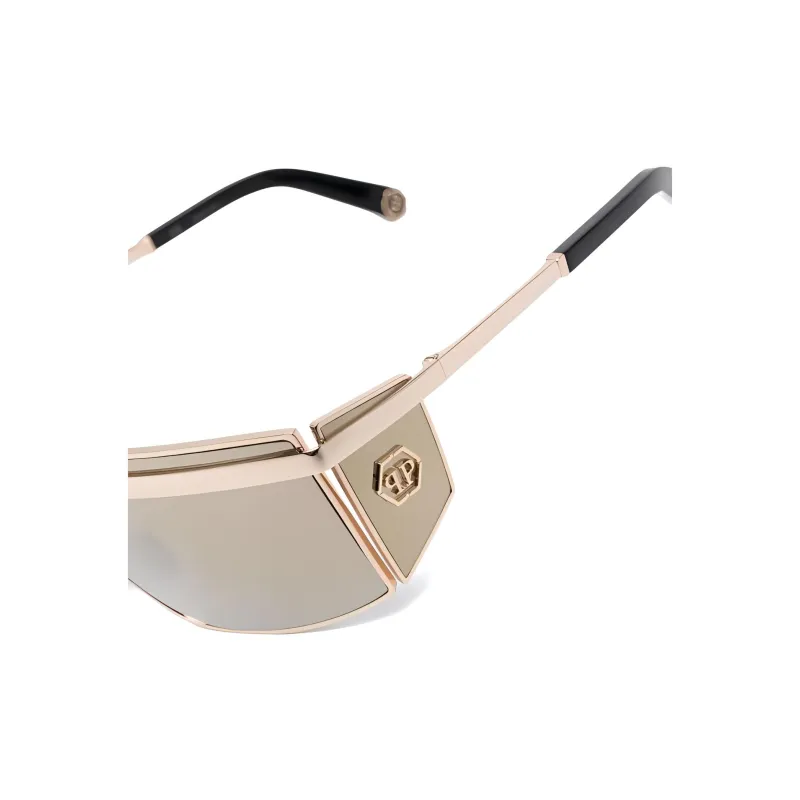 PHILIPP PLEIN Metal Irregular Shape Sunglasses Women's Gold-2
