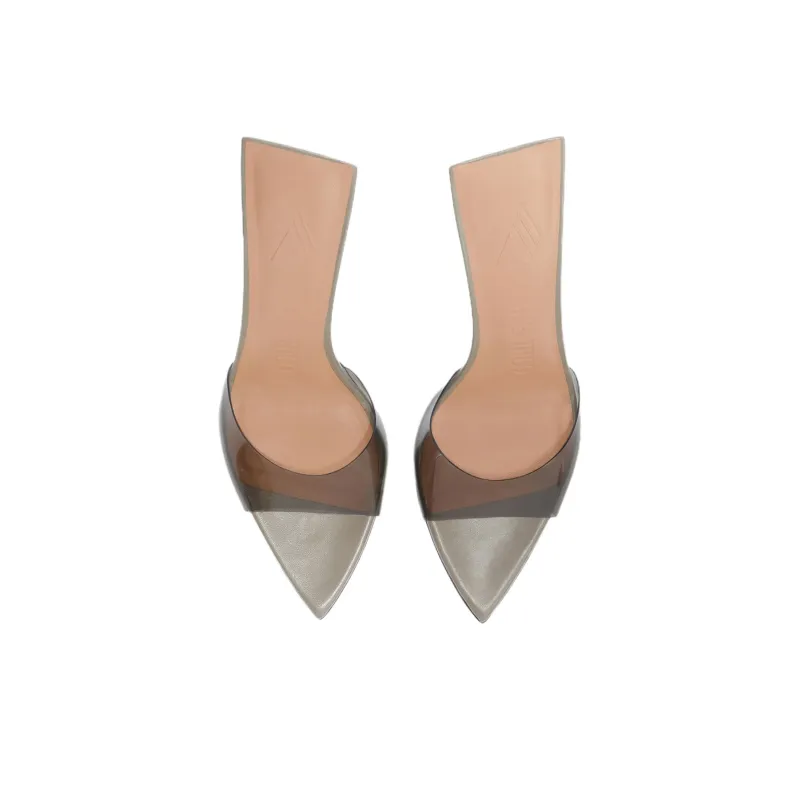 The Attico 95mm Leather Mules Women's-2