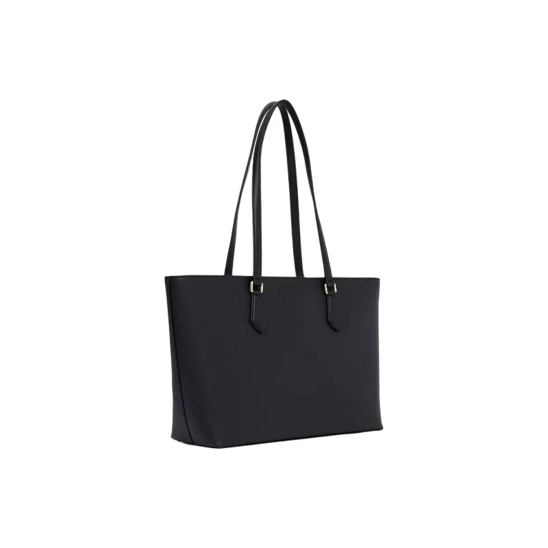 MICHAEL KORS Sheila Coated Canvas Tote Bag, Shopping Bag, Handbag, Shoulder Bag Tubas Women's Black-1