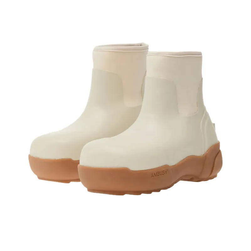 AMBUSH Rubber Ankle Boots Men's White-2