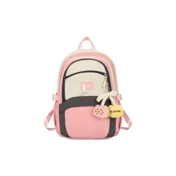 Tong Tong Rabbit Nylon Backpack Women's Pink/Green/Black