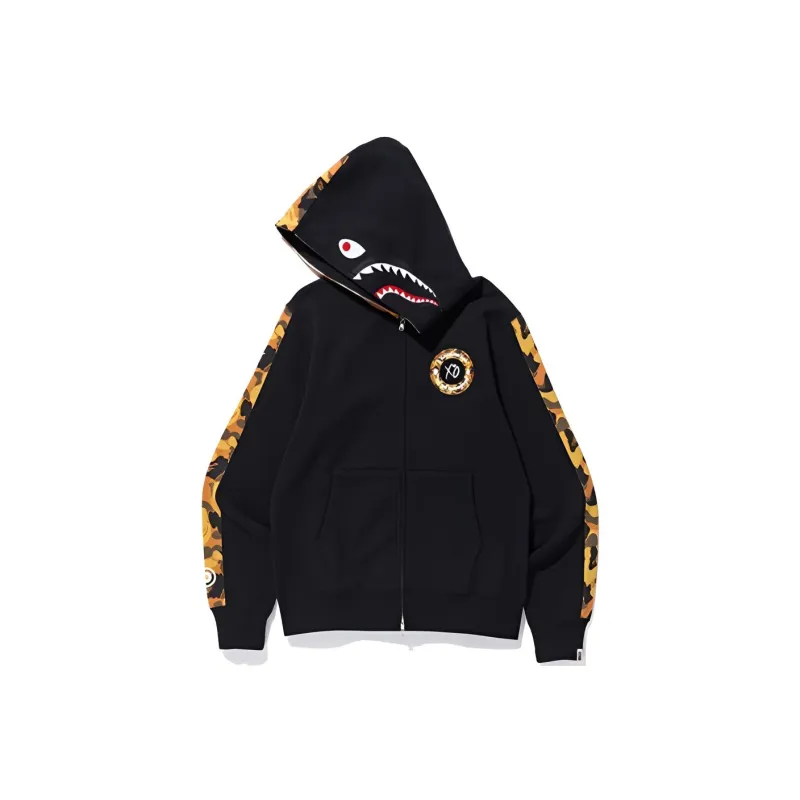 Bape X Xo Shark Zip Up Hoodie-1
