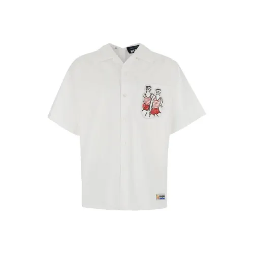 MSGM X Luke Edward Hall Sailors In Love Patch Shirt