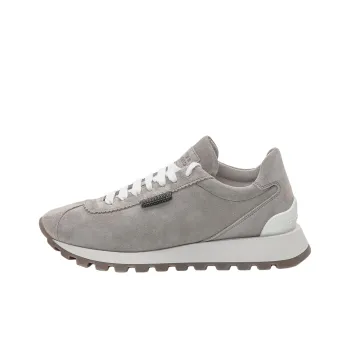 Brunello Cucinelli Round Toe Lace Up Trainers Women's