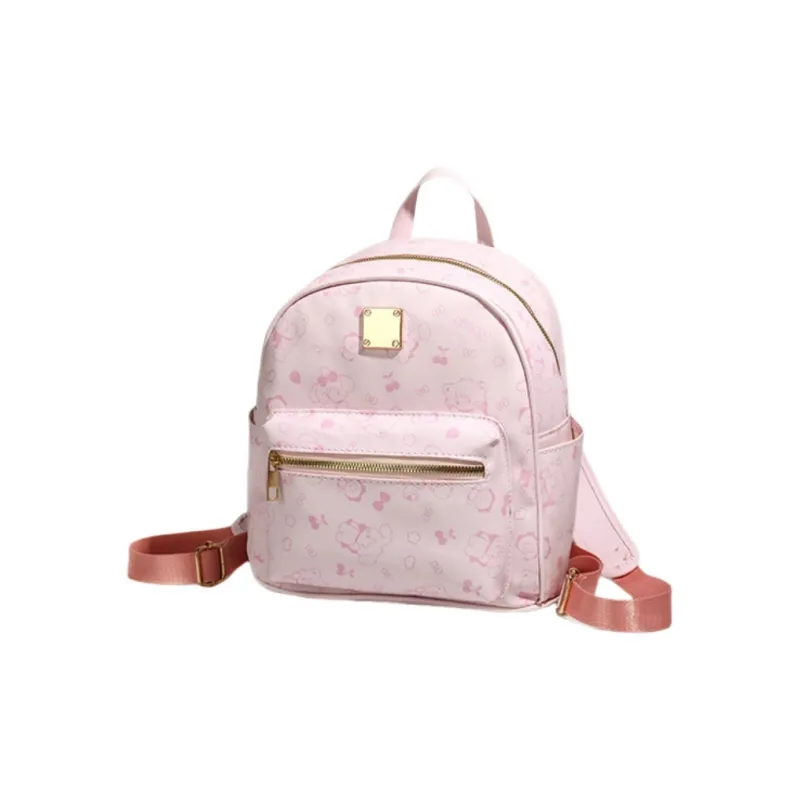 GATOER PU Backpack Women's Pink-2