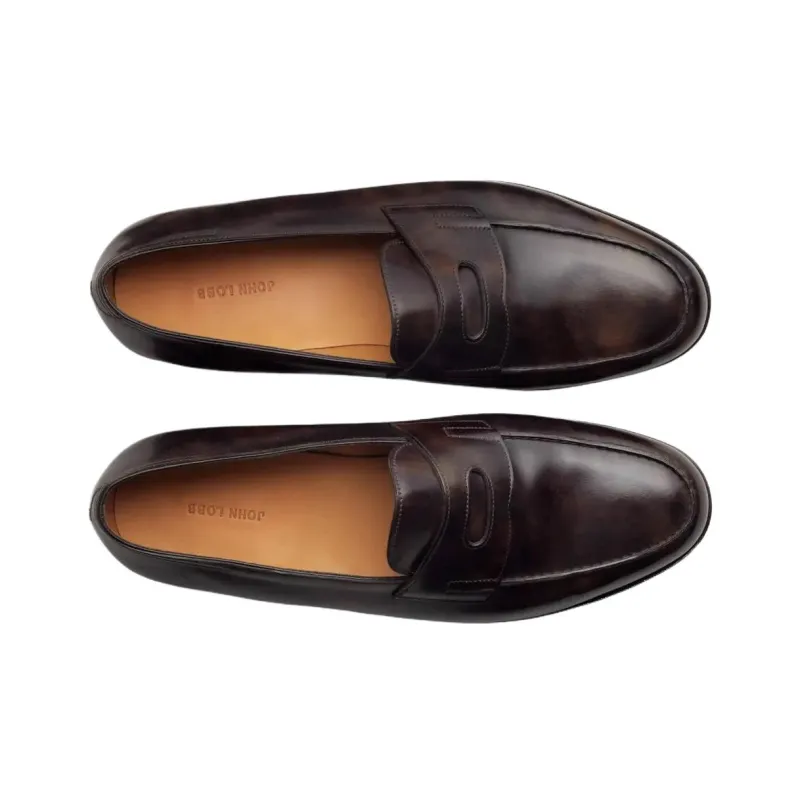 JOHN LOBB Lopez Casual Shoes Men's Brown-3